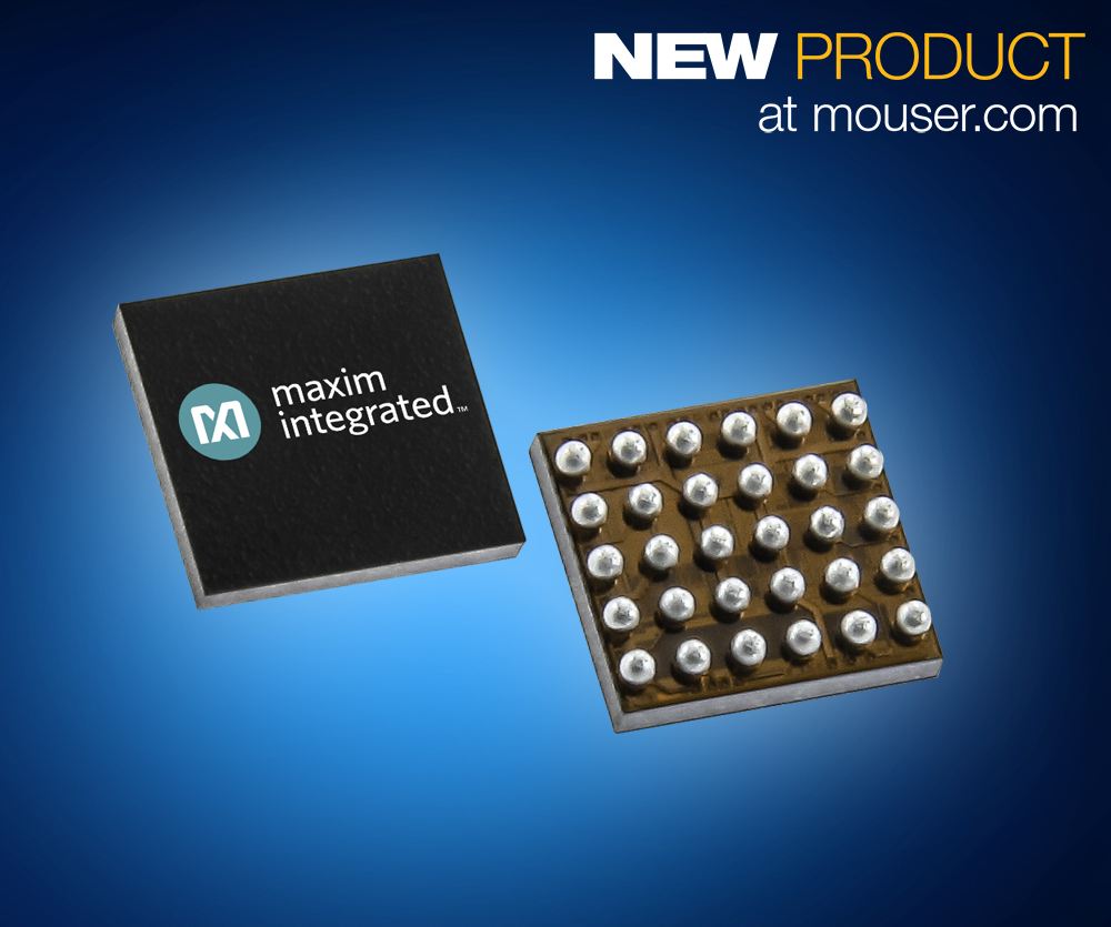 Mouser Now Stocking Maxim’s MAX30004 Biopotential Heart Rate Analog Front-End